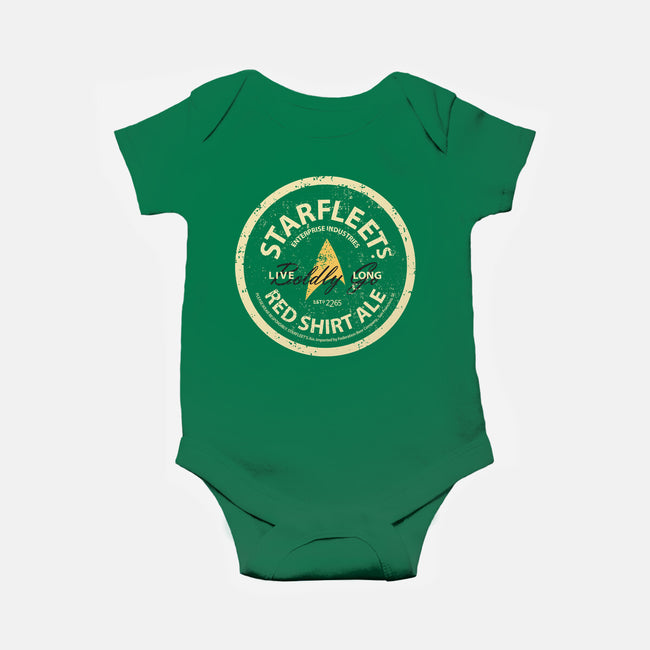Starfleet's Red Shirt Ale-Baby-Basic-Onesie-retrodivision