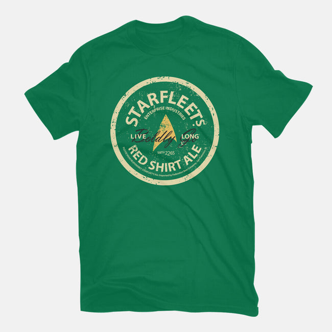 Starfleet's Red Shirt Ale-Mens-Basic-Tee-retrodivision