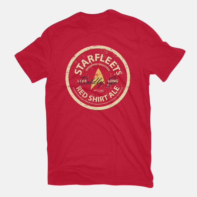 Starfleet's Red Shirt Ale-Mens-Basic-Tee-retrodivision