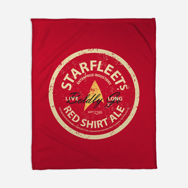 Starfleet's Red Shirt Ale-None-Fleece-Blanket-retrodivision