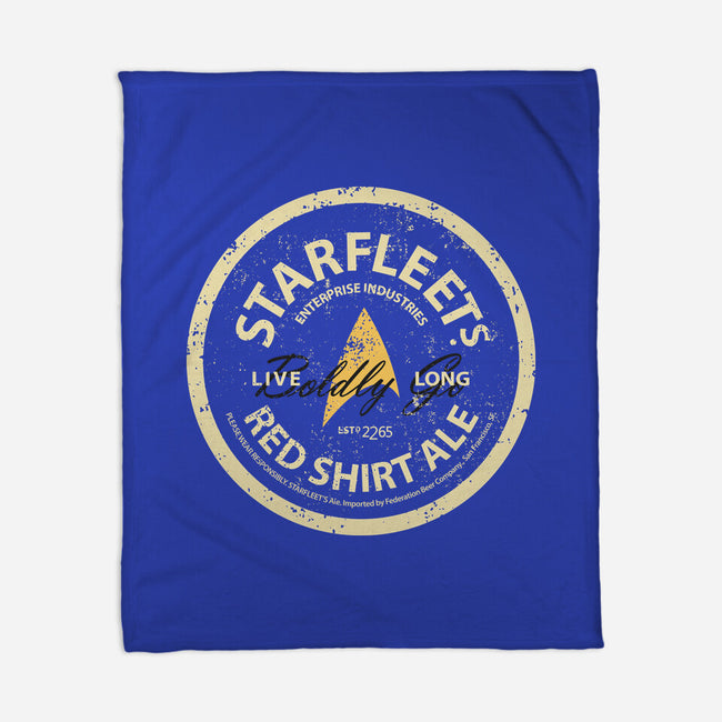 Starfleet's Red Shirt Ale-None-Fleece-Blanket-retrodivision