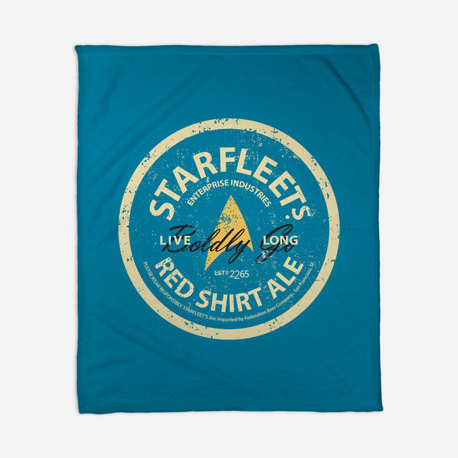 Starfleet's Red Shirt Ale-None-Fleece-Blanket-retrodivision
