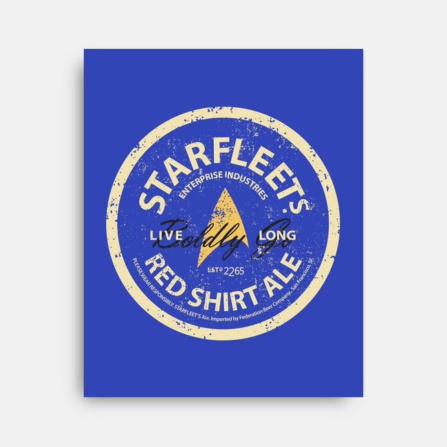 Starfleet's Red Shirt Ale-None-Stretched-Canvas-retrodivision