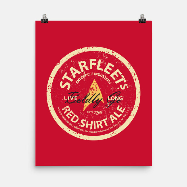 Starfleet's Red Shirt Ale-None-Matte-Poster-retrodivision