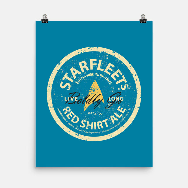 Starfleet's Red Shirt Ale-None-Matte-Poster-retrodivision