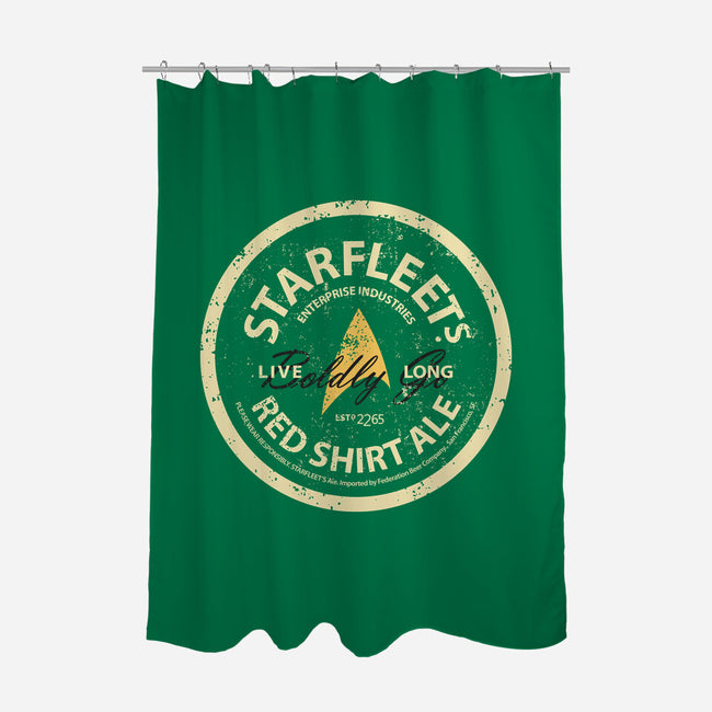 Starfleet's Red Shirt Ale-None-Polyester-Shower Curtain-retrodivision