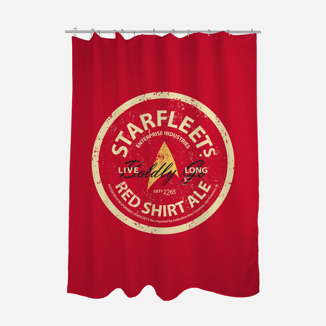 Starfleet's Red Shirt Ale-None-Polyester-Shower Curtain-retrodivision