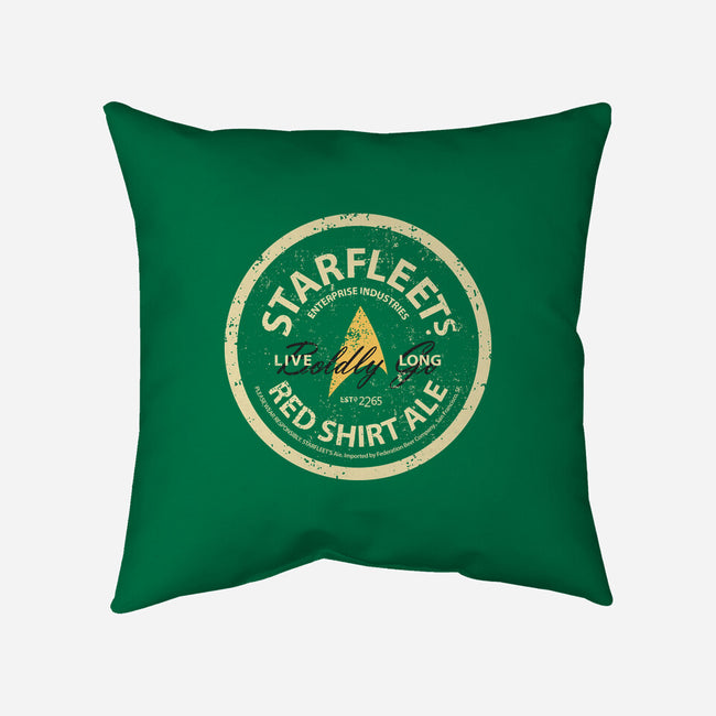 Starfleet's Red Shirt Ale-None-Removable Cover w Insert-Throw Pillow-retrodivision