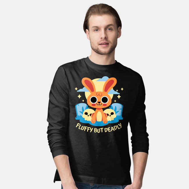 Fluffy But Deadly-Mens-Long Sleeved-Tee-FunkVampire