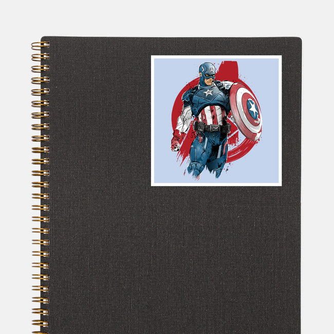 The First Avenger-None-Glossy-Sticker-DrMonekers