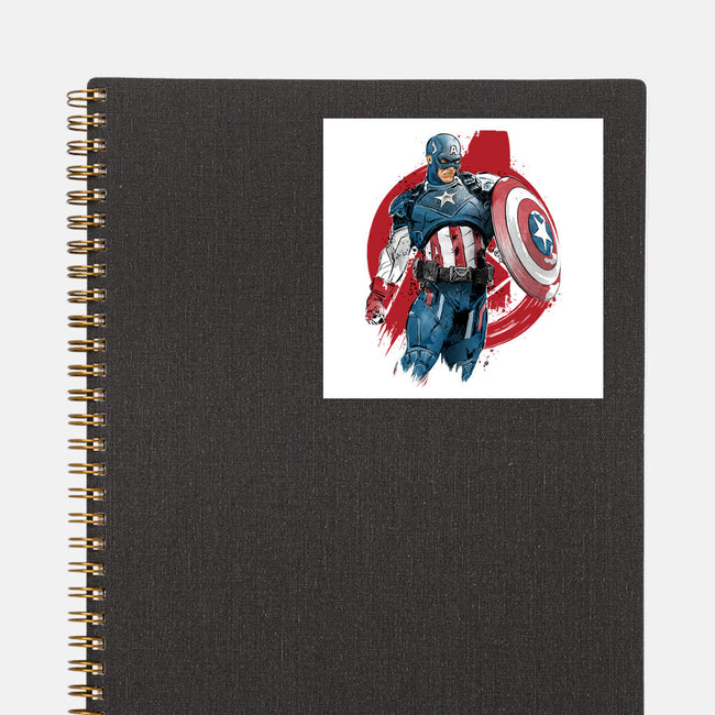The First Avenger-None-Glossy-Sticker-DrMonekers