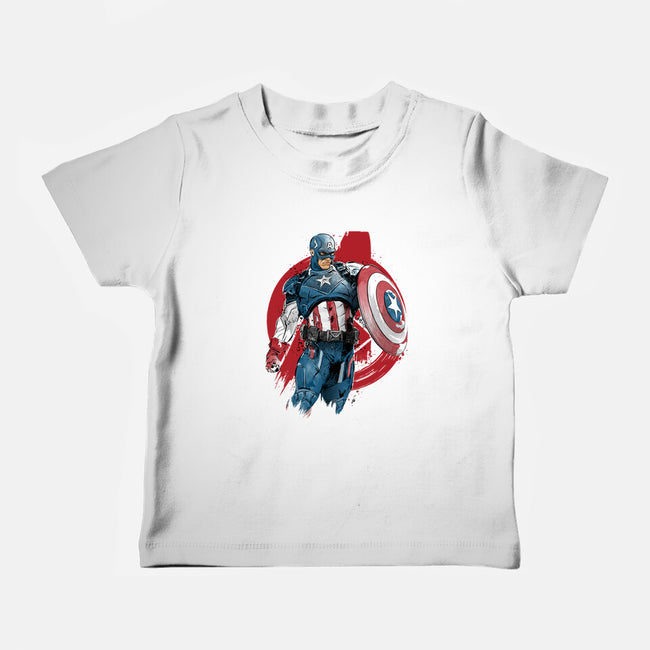 The First Avenger-Baby-Basic-Tee-DrMonekers