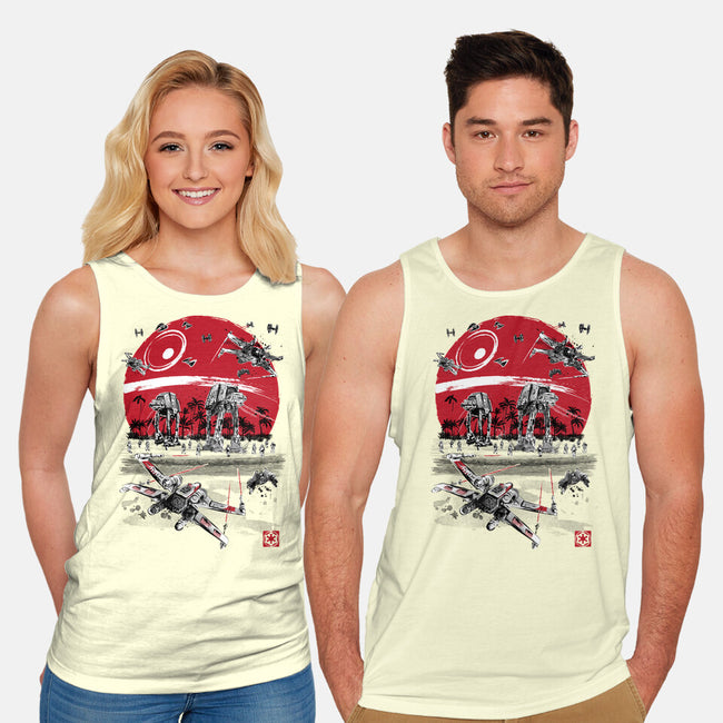 Battle On The Beach-Unisex-Basic-Tank-DrMonekers