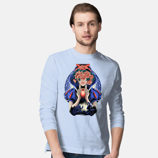 Snow Princess Flower Face-Mens-Long Sleeved-Tee-rmatix