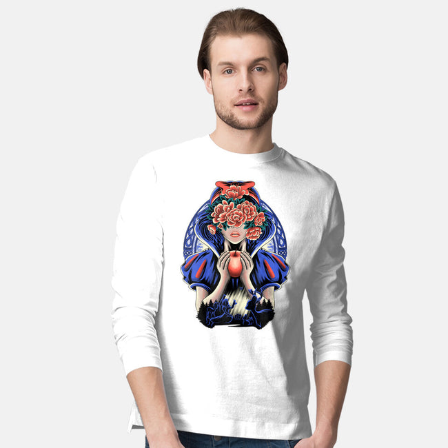 Snow Princess Flower Face-Mens-Long Sleeved-Tee-rmatix