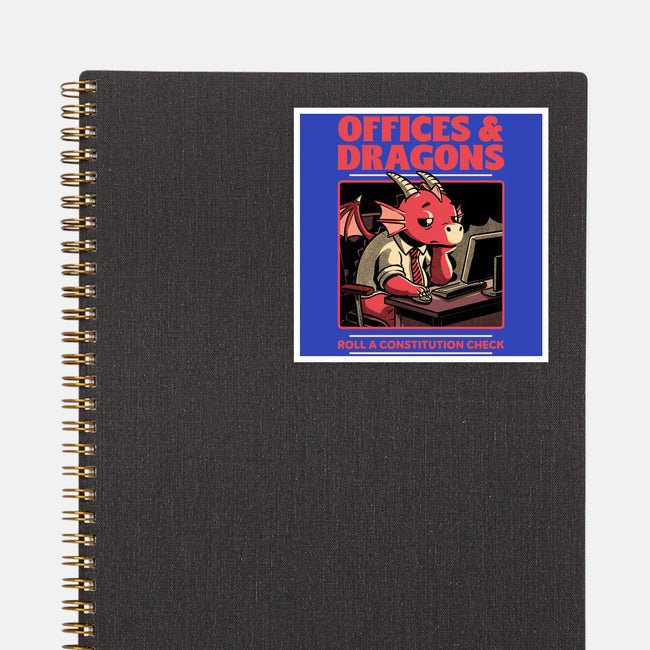 Dragon Office RPG-None-Glossy-Sticker-Studio Mootant