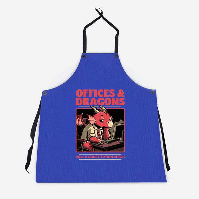 Dragon Office RPG-Unisex-Kitchen-Apron-Studio Mootant