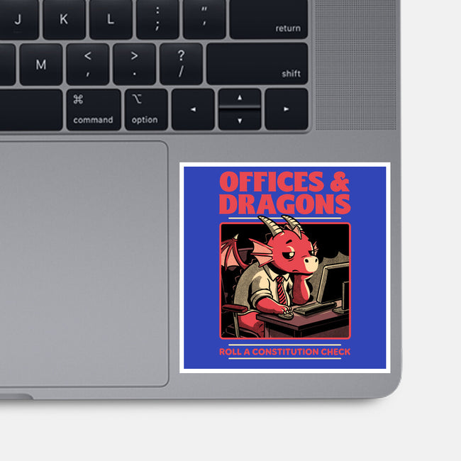 Dragon Office RPG-None-Glossy-Sticker-Studio Mootant