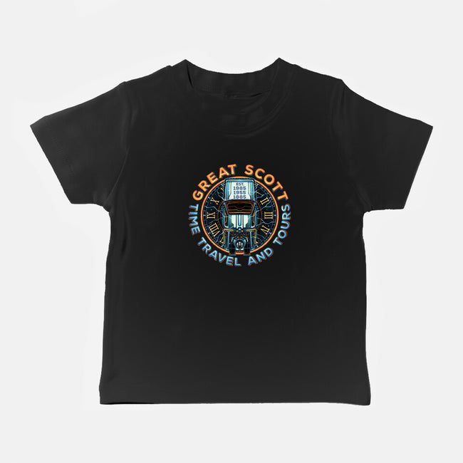 Time Travel And Tours-Baby-Basic-Tee-momma_gorilla