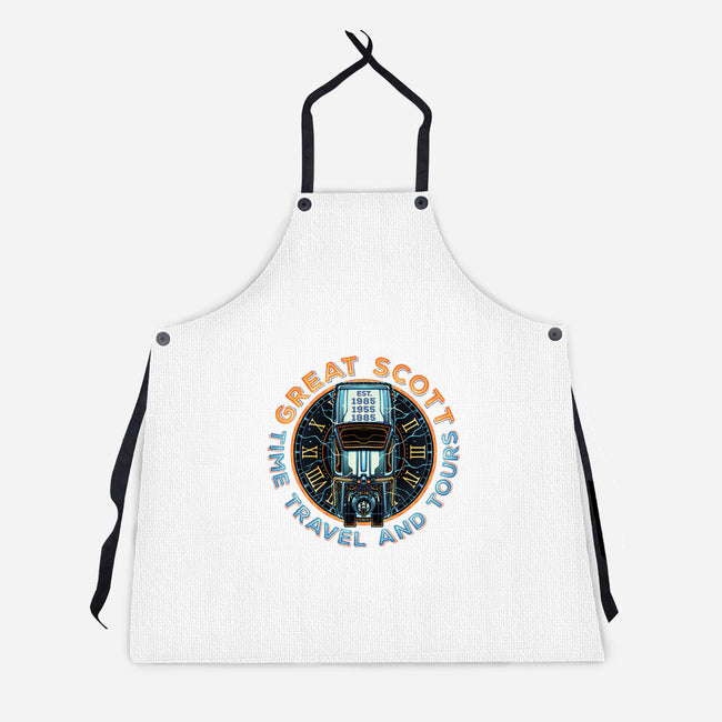 Time Travel And Tours-Unisex-Kitchen-Apron-momma_gorilla