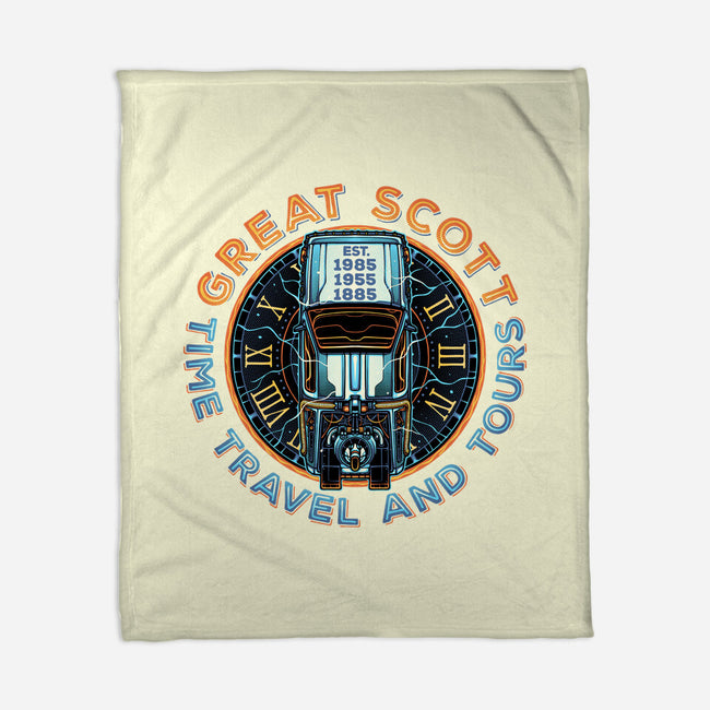Time Travel And Tours-None-Fleece-Blanket-momma_gorilla