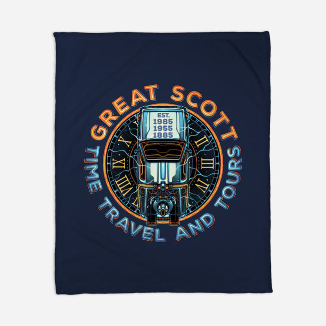 Time Travel And Tours-None-Fleece-Blanket-momma_gorilla