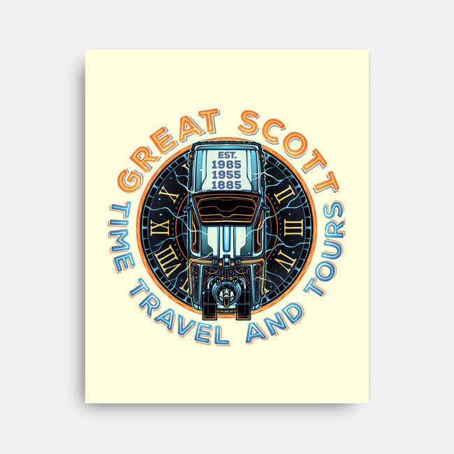 Time Travel And Tours-None-Stretched-Canvas-momma_gorilla