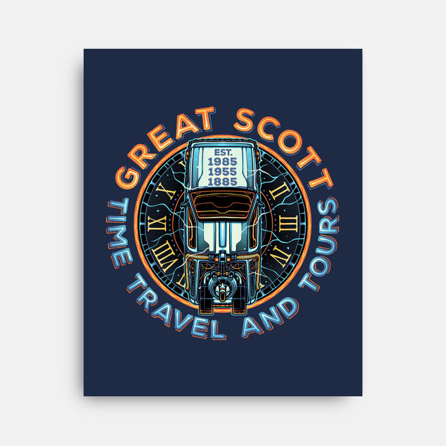 Time Travel And Tours-None-Stretched-Canvas-momma_gorilla