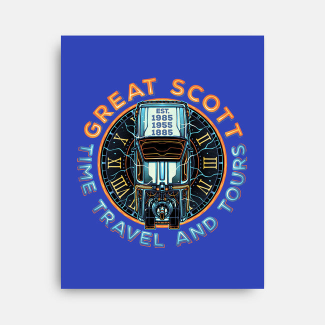 Time Travel And Tours-None-Stretched-Canvas-momma_gorilla