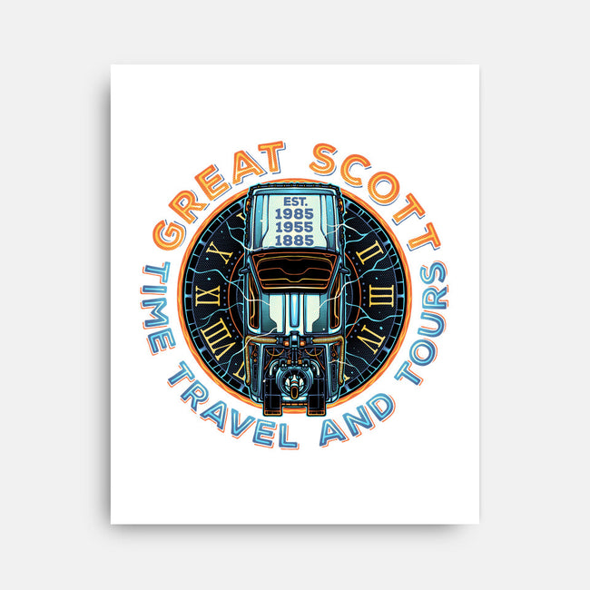 Time Travel And Tours-None-Stretched-Canvas-momma_gorilla