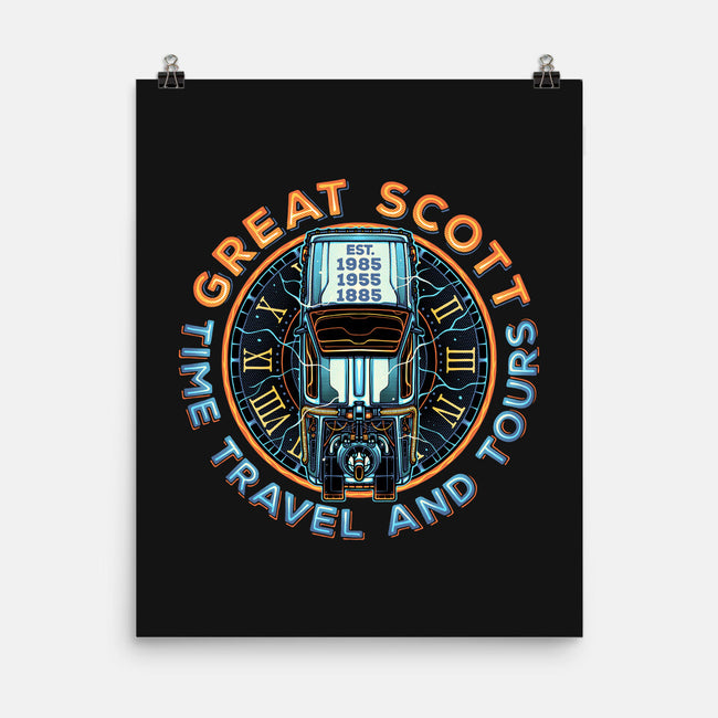 Time Travel And Tours-None-Matte-Poster-momma_gorilla