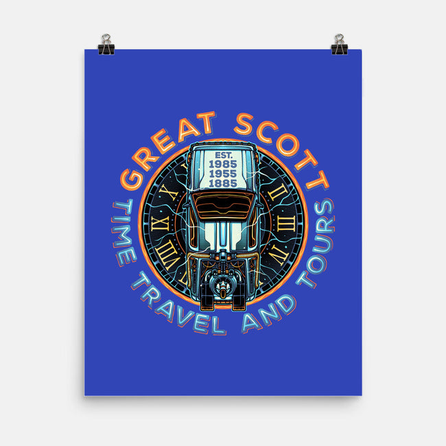 Time Travel And Tours-None-Matte-Poster-momma_gorilla