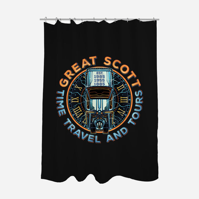 Time Travel And Tours-None-Polyester-Shower Curtain-momma_gorilla