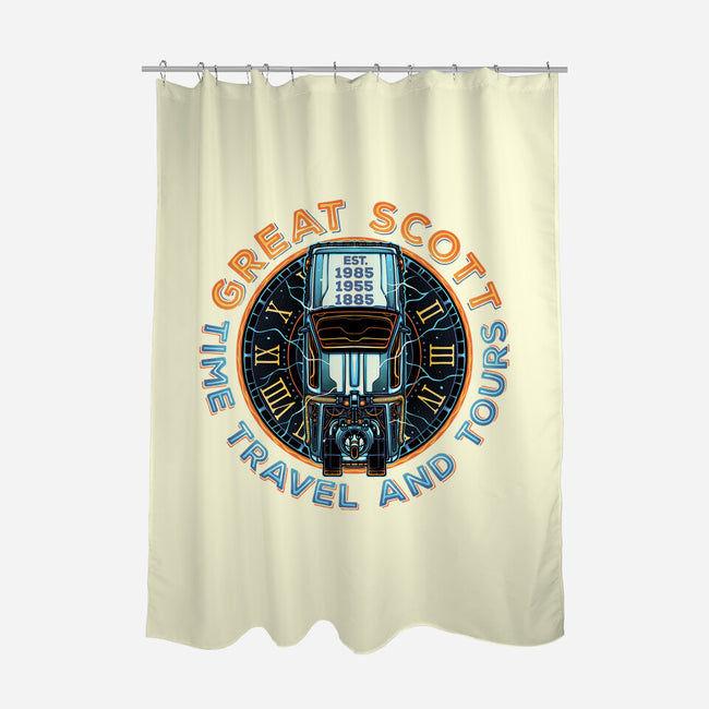 Time Travel And Tours-None-Polyester-Shower Curtain-momma_gorilla