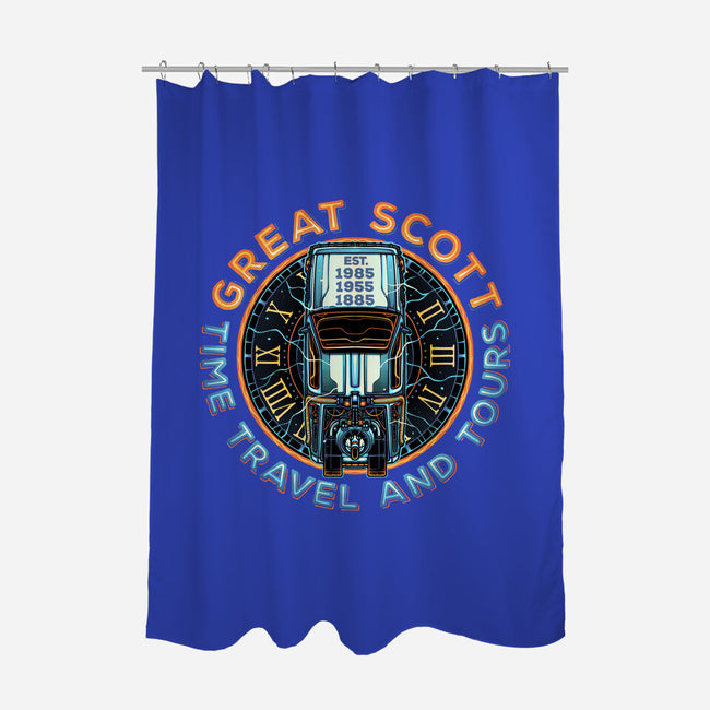 Time Travel And Tours-None-Polyester-Shower Curtain-momma_gorilla