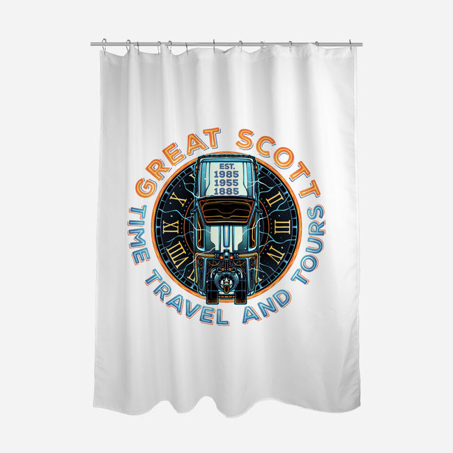 Time Travel And Tours-None-Polyester-Shower Curtain-momma_gorilla