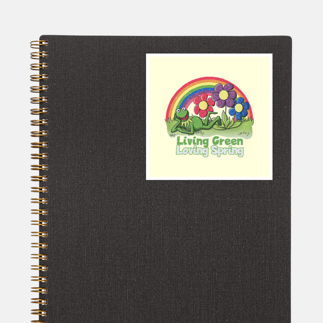 Living Green Loving Spring-None-Glossy-Sticker-NMdesign