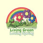 Living Green Loving Spring-Unisex-Kitchen-Apron-NMdesign