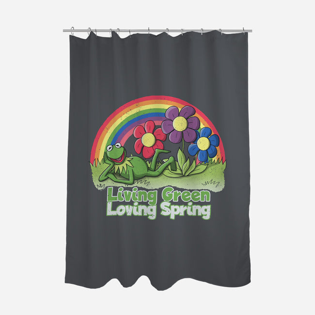 Living Green Loving Spring-None-Polyester-Shower Curtain-NMdesign