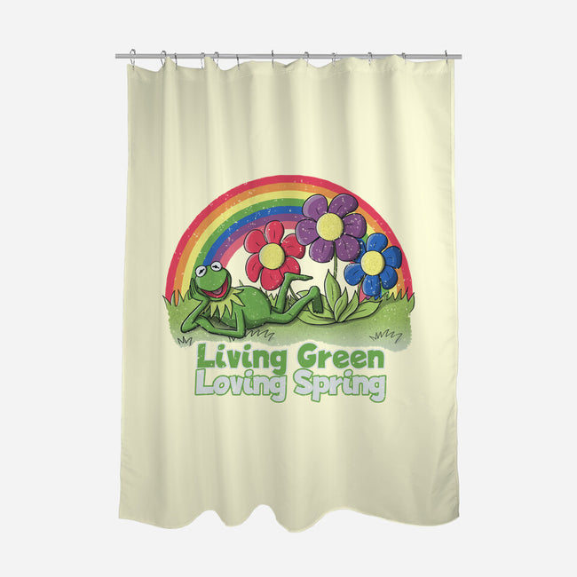 Living Green Loving Spring-None-Polyester-Shower Curtain-NMdesign