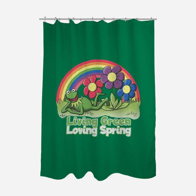 Living Green Loving Spring-None-Polyester-Shower Curtain-NMdesign