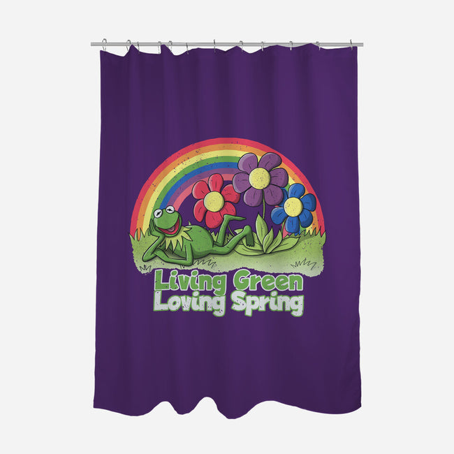 Living Green Loving Spring-None-Polyester-Shower Curtain-NMdesign