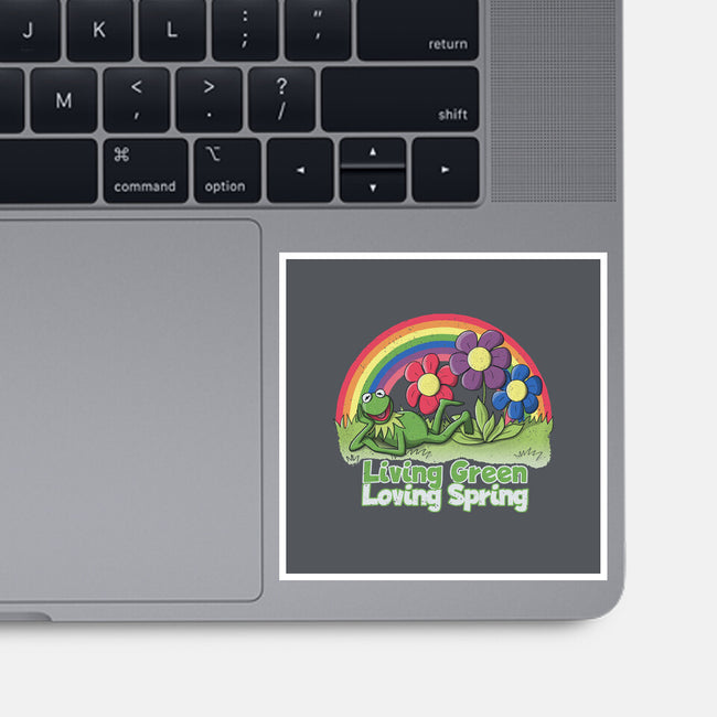 Living Green Loving Spring-None-Glossy-Sticker-NMdesign