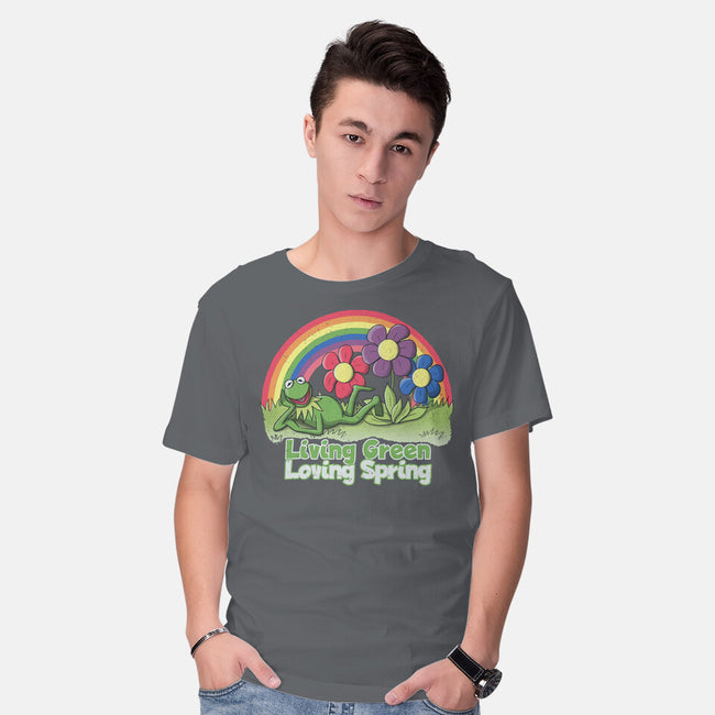 Living Green Loving Spring-Mens-Basic-Tee-NMdesign