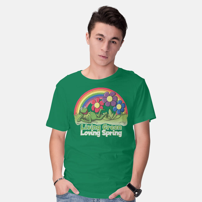Living Green Loving Spring-Mens-Basic-Tee-NMdesign