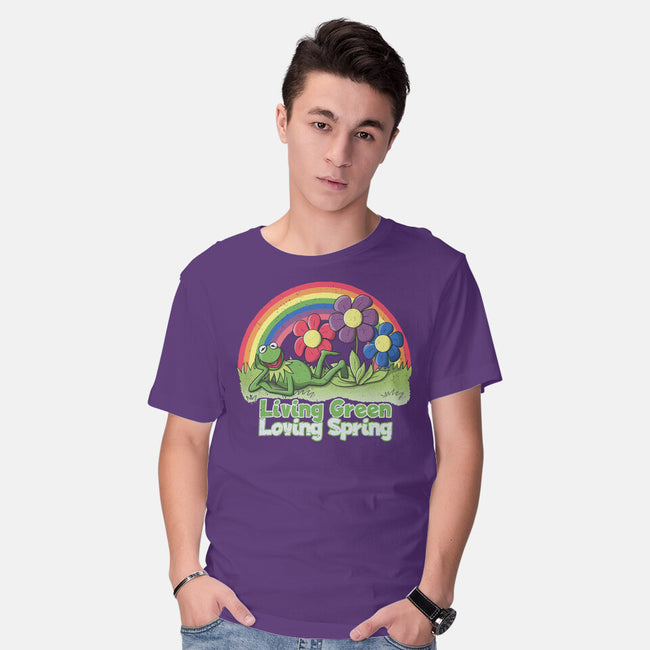 Living Green Loving Spring-Mens-Basic-Tee-NMdesign
