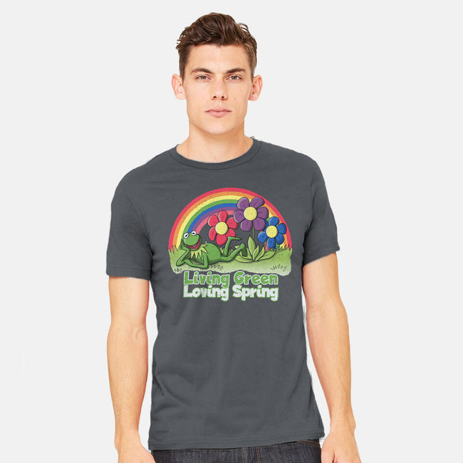 Living Green Loving Spring-Mens-Heavyweight-Tee-NMdesign