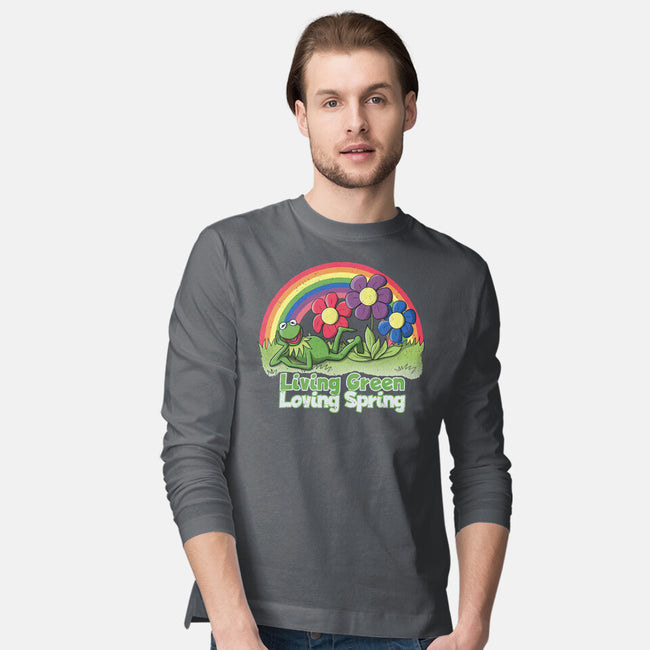 Living Green Loving Spring-Mens-Long Sleeved-Tee-NMdesign