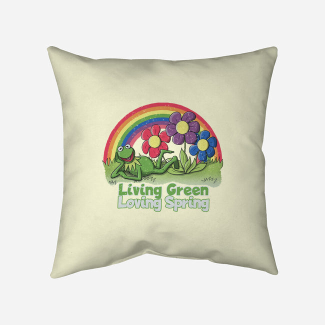 Living Green Loving Spring-None-Removable Cover w Insert-Throw Pillow-NMdesign