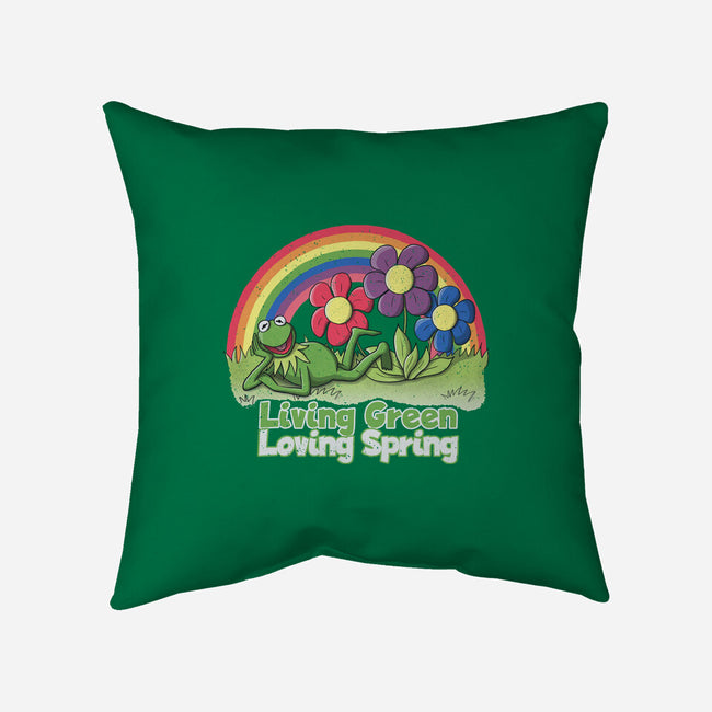 Living Green Loving Spring-None-Removable Cover w Insert-Throw Pillow-NMdesign